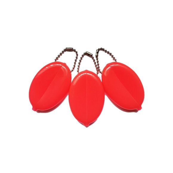 Rubber Squeeze Oval Coin Purse Change Holder 3 Pk - Picture 1 of 2